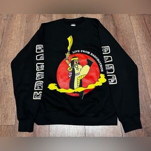 Erykah Badu Badubotron Onna-Musha Tour Crewneck Sweatshirt Large